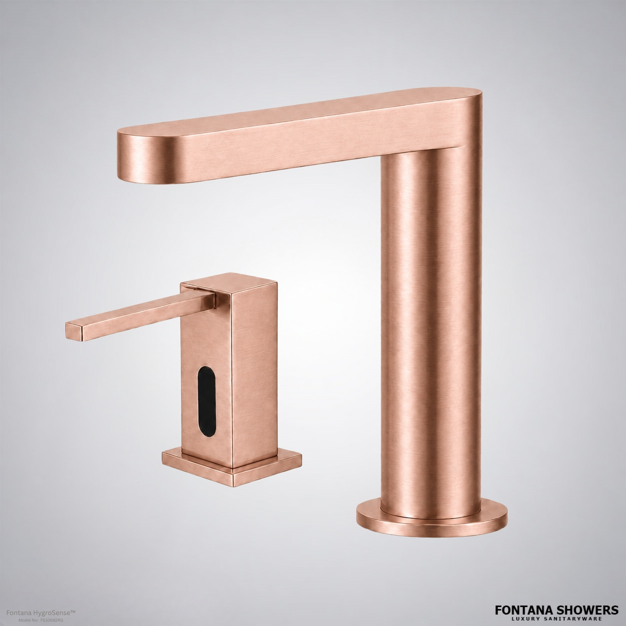 Fontana HygroSense Edition Rose Gold Infrared Touchless Faucet with Soap Dispenser - FS10692RG